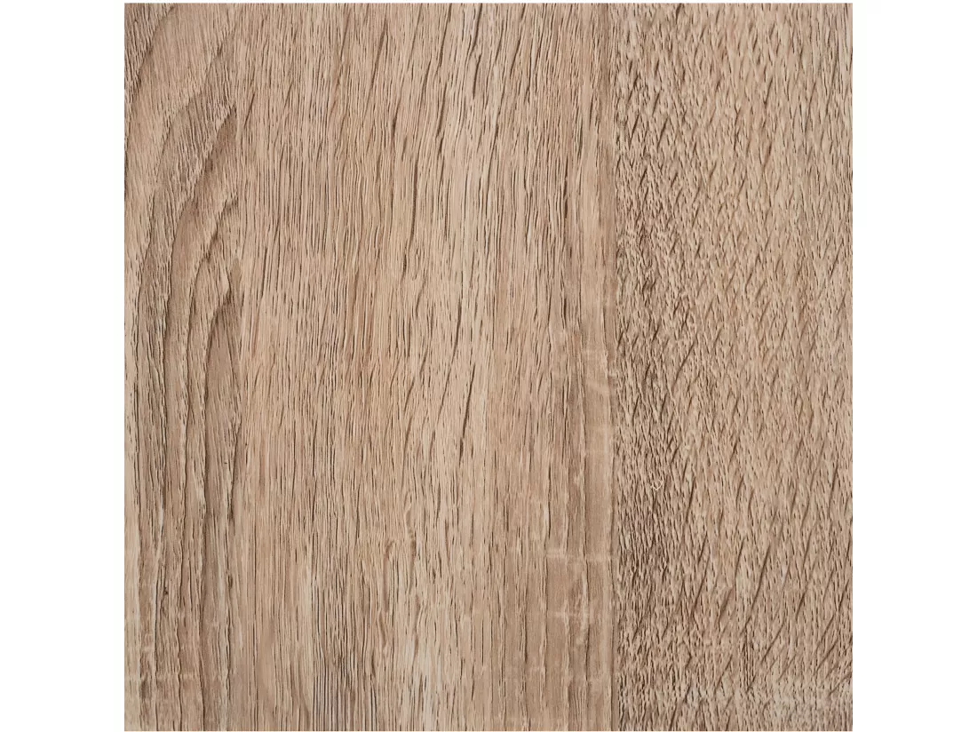 Meuble Étagère rectangulaire effet chêne naturel H 17 cm - à poser ou mural