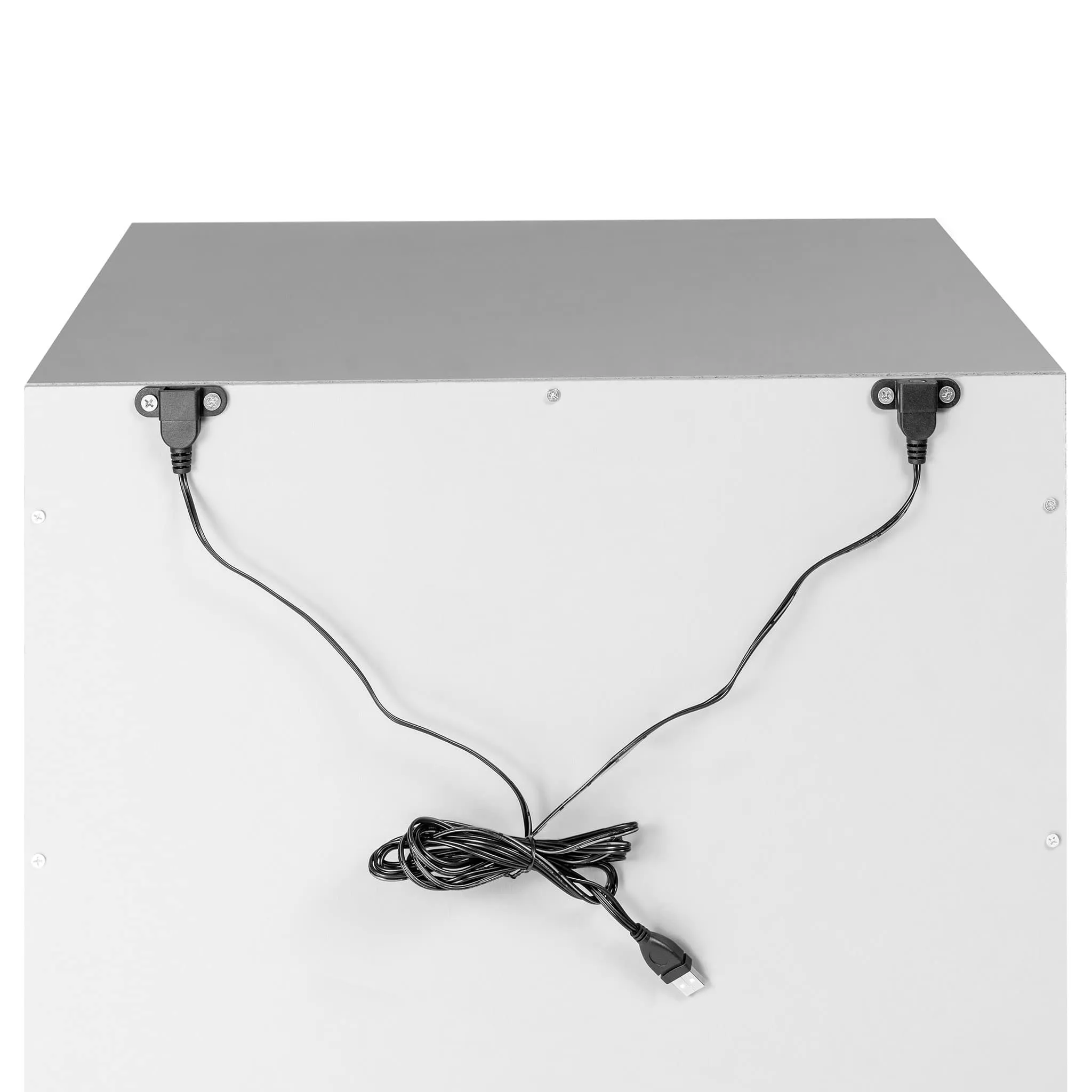 Babyletto Table de Nuit Hudson avec port USB - Grey  Blanc