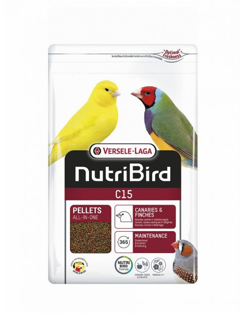 Versele-Laga Nutribird C15 Kanarie Onderhoudsvoer - Vogelvoer
