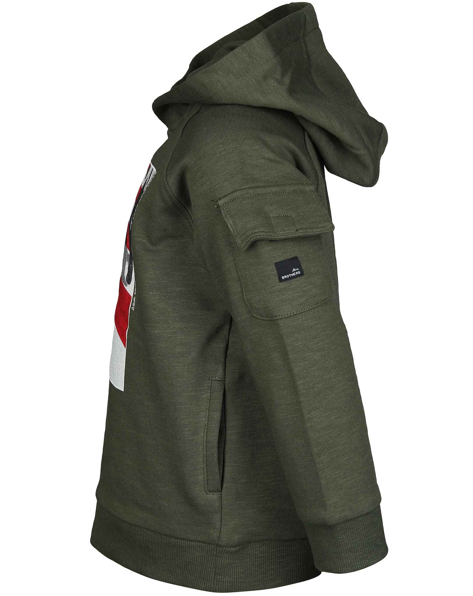 Kapuzen-Sweatshirt BROTHERS in dunkelgrün
