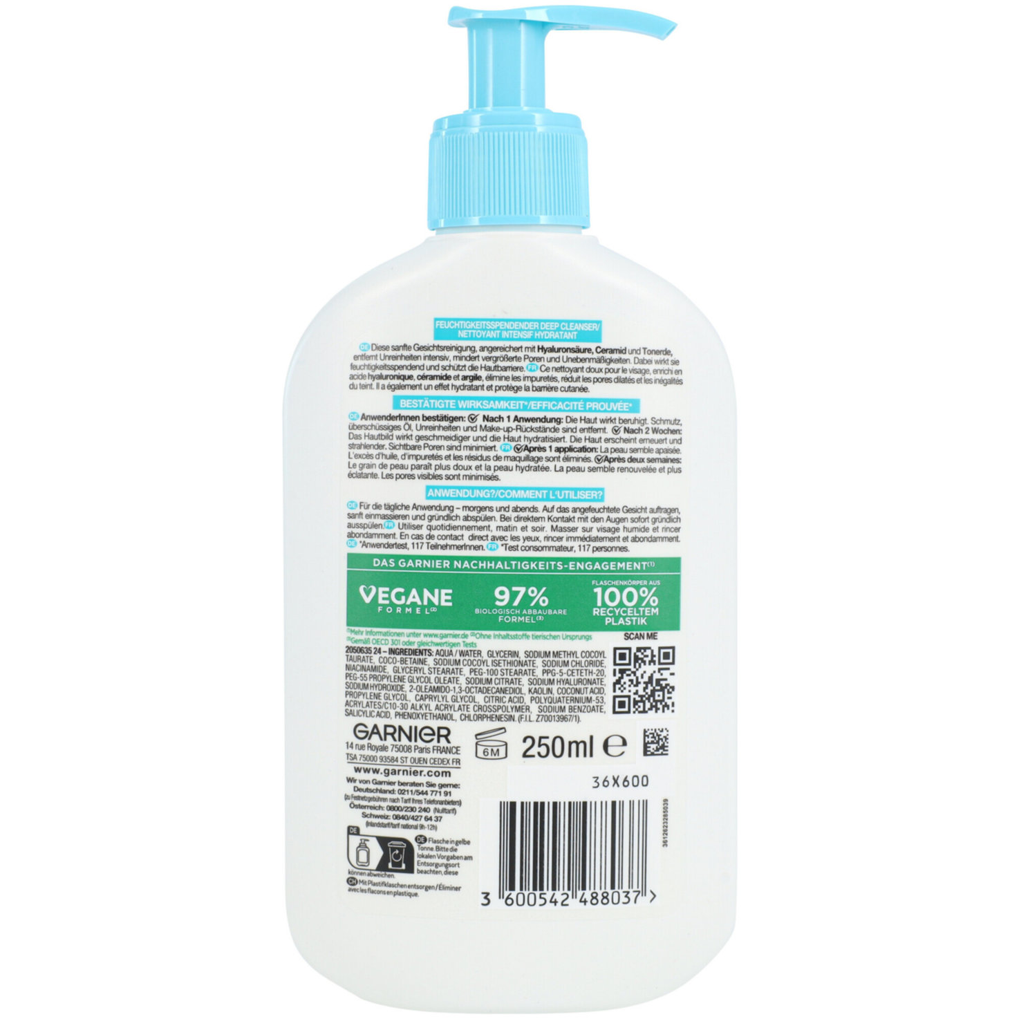 Garnier Waschgel Hautklar Hydrating Deep Cleanser