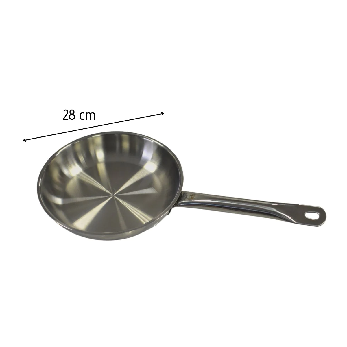 Lot de 2 poêles inox de 28 cm et 32 cm Profi Therm Elo