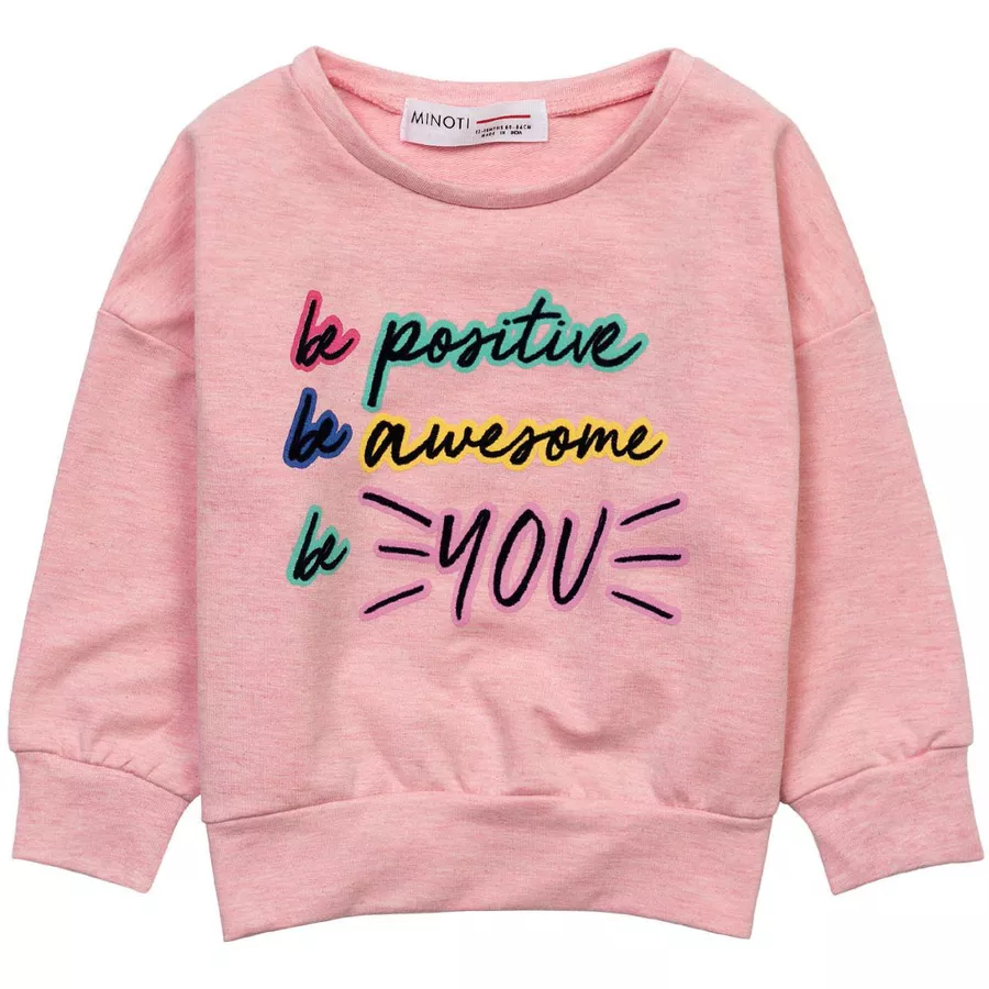 MINOTI Sweatshirt BE YOU Hellrosa