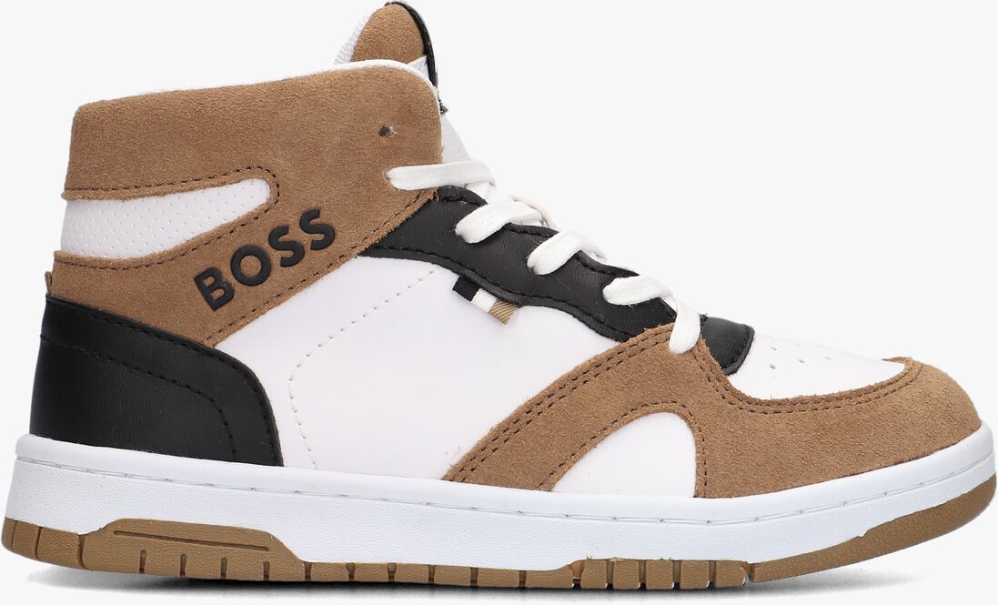 BOSS KIDS witte boss kids hoge sneaker baskets j29367