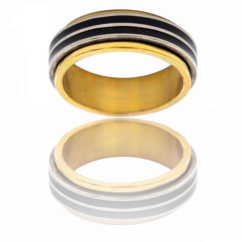 Bague Anneau pour Homme Acier