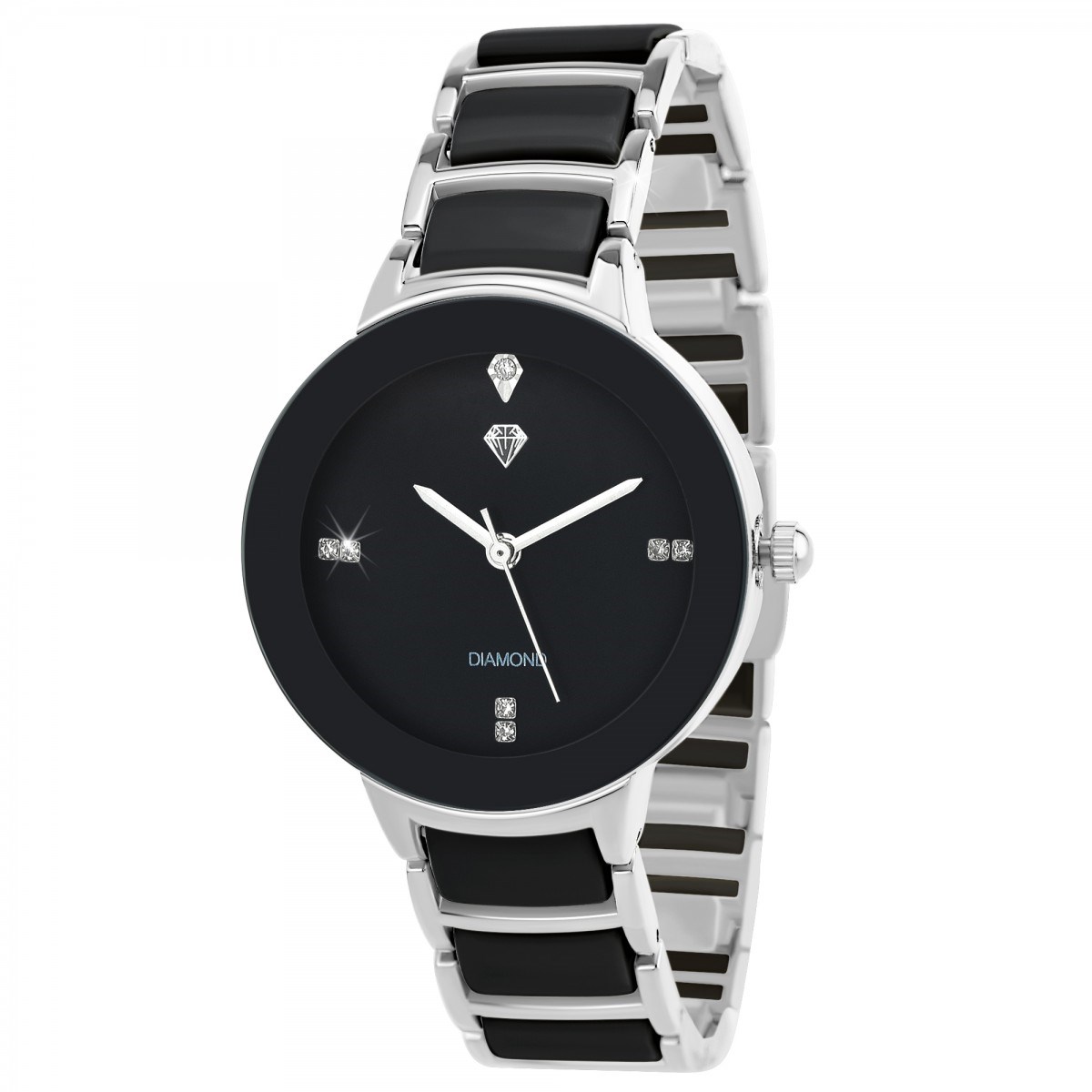 Montre Allégra élégante SC Crystal ornée d'un véritable diamant