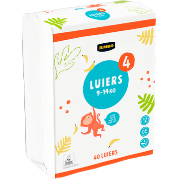Jumbo Luiers Maat 4 9-14 kg 40 Stuks