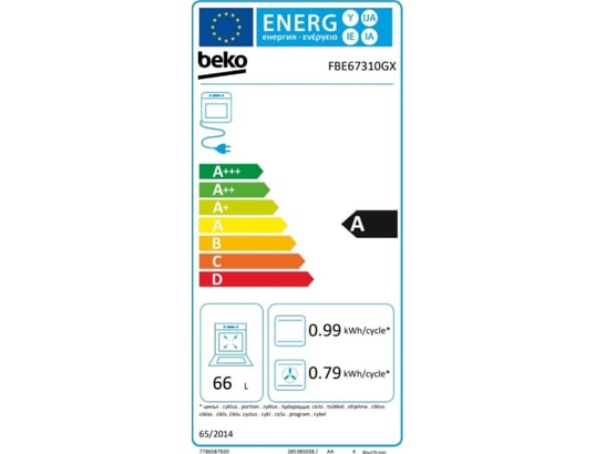 BEKO - Cuisiniere vitroceramique FBE67310GX