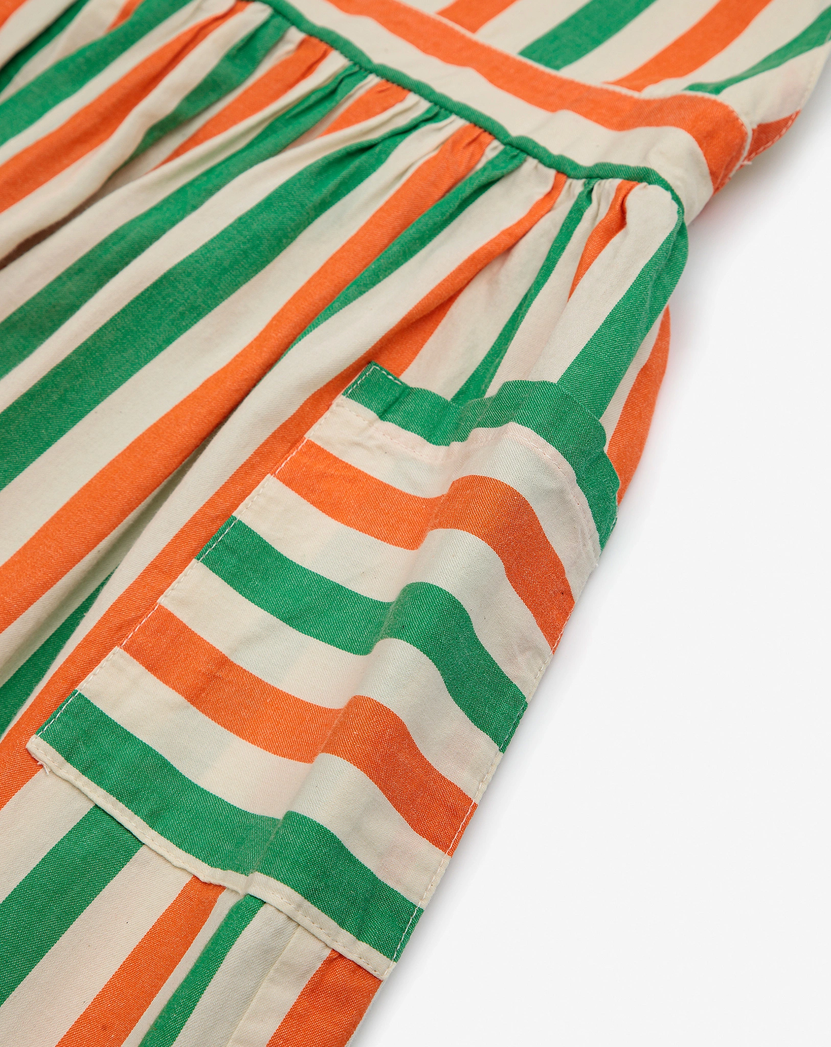 Trägerkleid VERTICAL STRIPES in offwhite