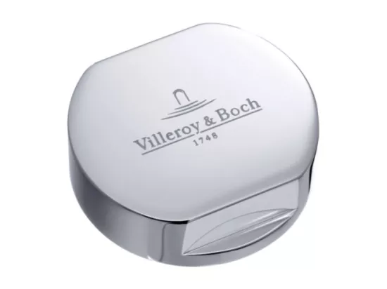 Bouton pour mécanisme 2 cuves, VILLEROY & BOCH en laiton finition chromé
