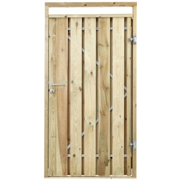 Tuinpoort hout beton schutting grenen hout rechts 110 cm