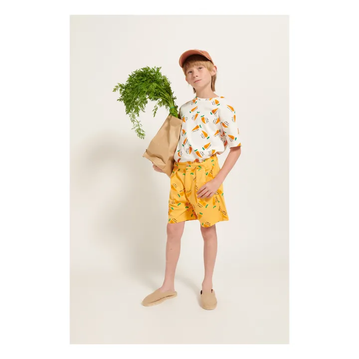 Weekend House T-Shirt Carotte Coton Bio | Blanc