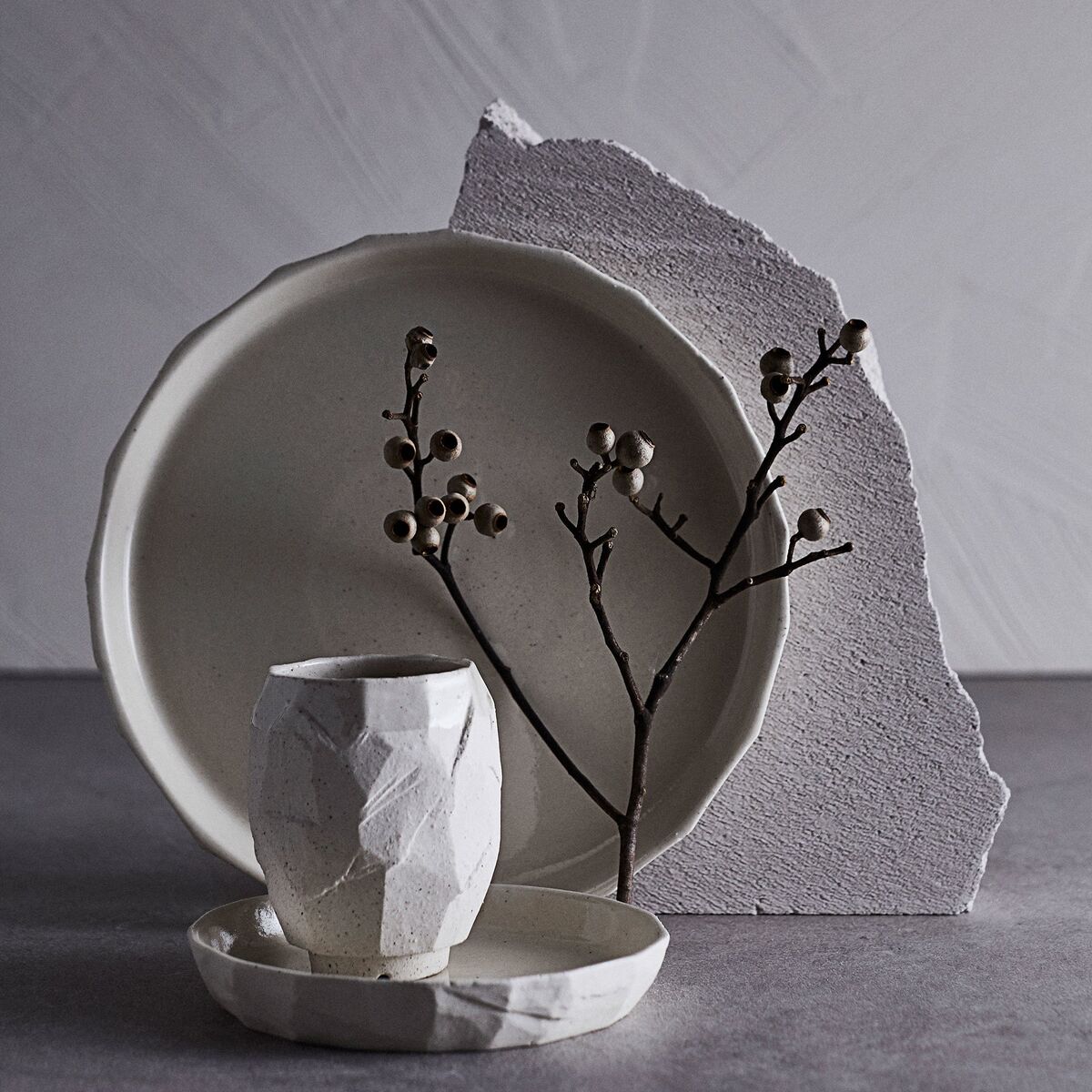 Kuri desserttallerken 16 cm 2 stk, sand