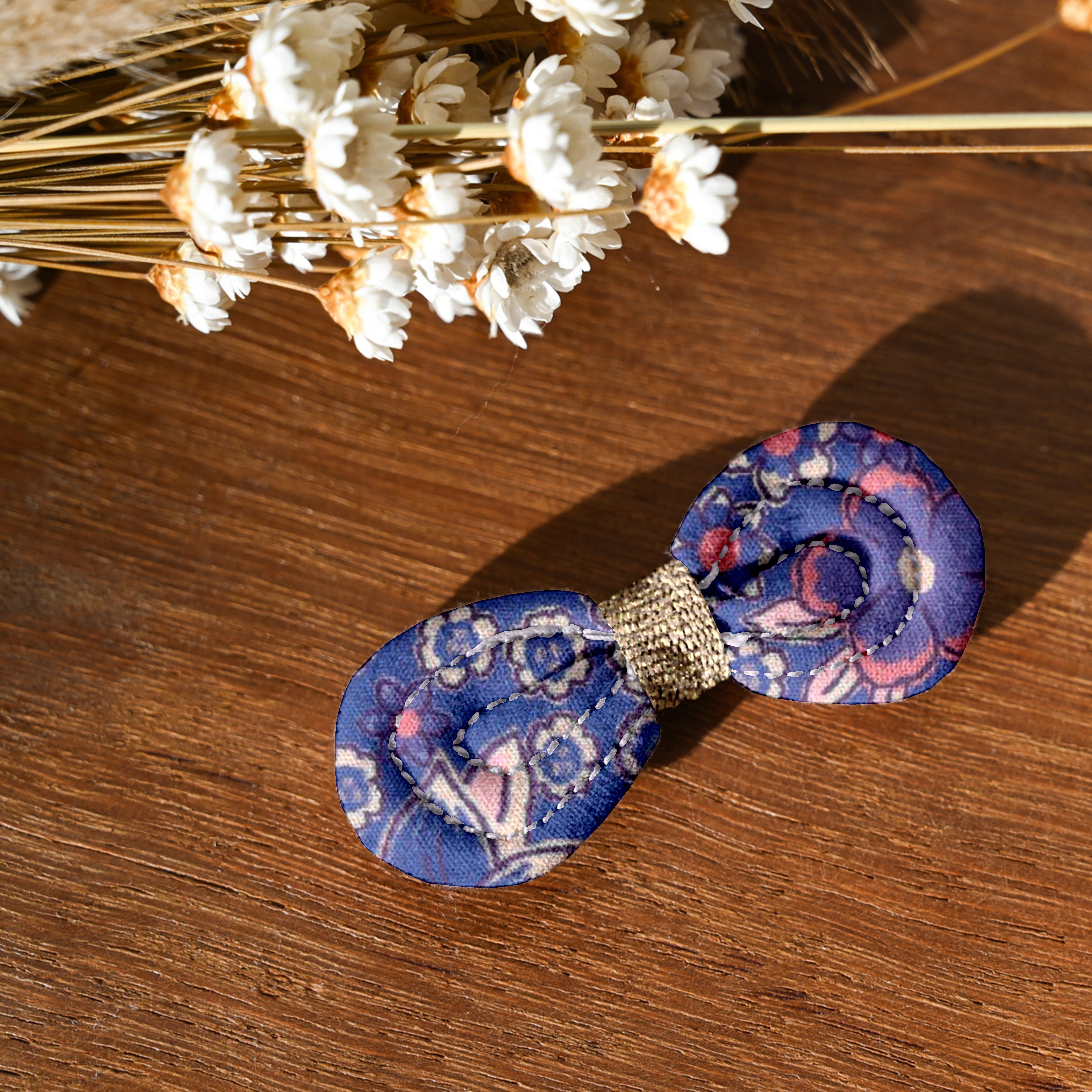 Barrette Noeud Anti-Glisse Lavandula