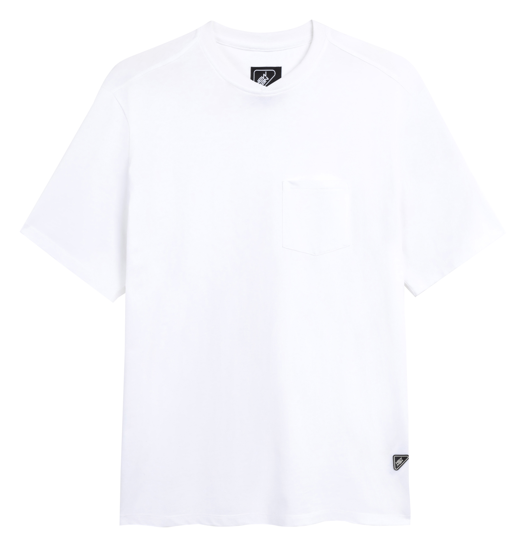 SPOT - Tee-shirt droit col rond en coton biologique | Blanc