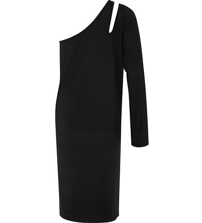 Rosemunde Kleid - One Shoulder - Schwarz