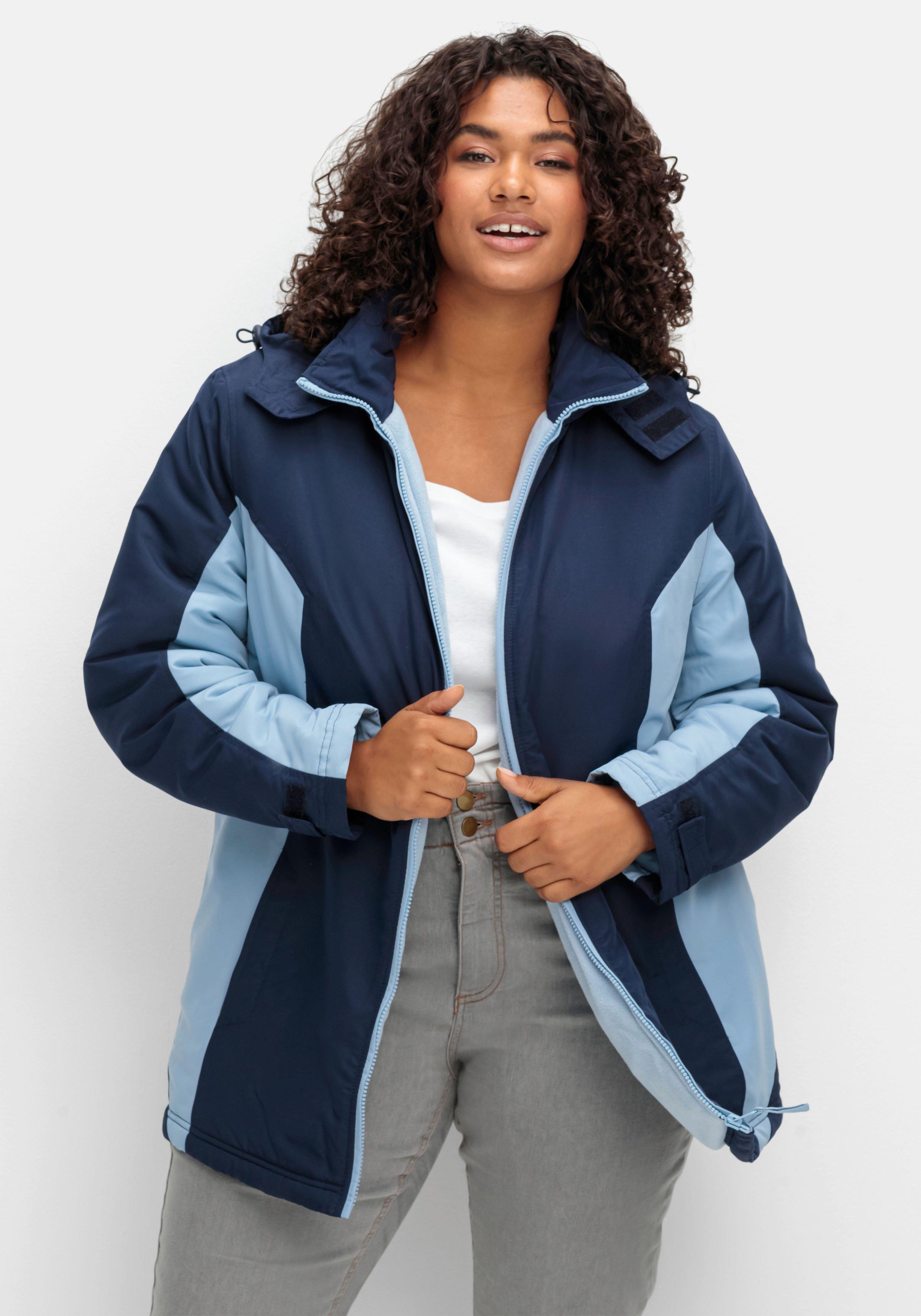 Funktions-Winterjacke mit Kontrastdetails