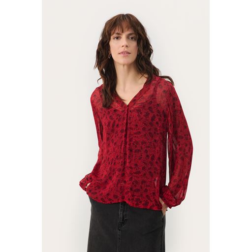 Part Two DittePW Bluse, Salsa Leaf Print, 44
