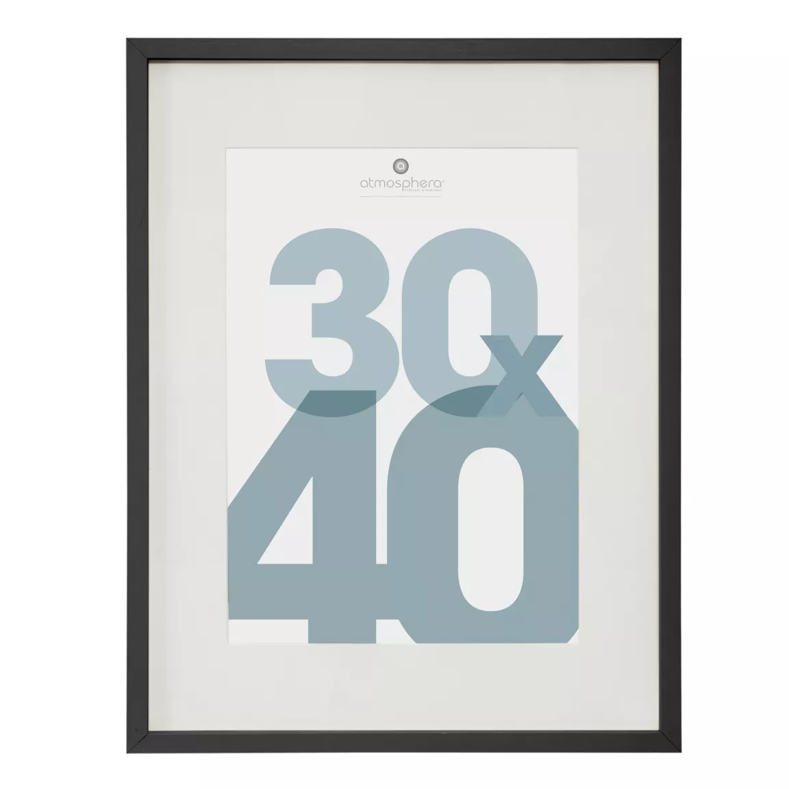 Cadre photo bois mural (30 x 40 cm) Manu Noir