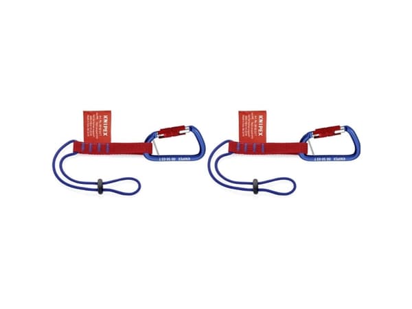 KNIPEX Tethering System Set - Tool adapter strap with carabiner (en pakke 2)