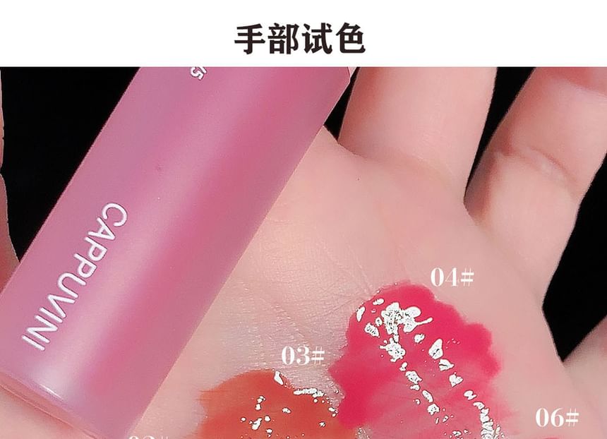 Cappuvini - Love Heart Mirror Lip Gloss - 6 kleuren