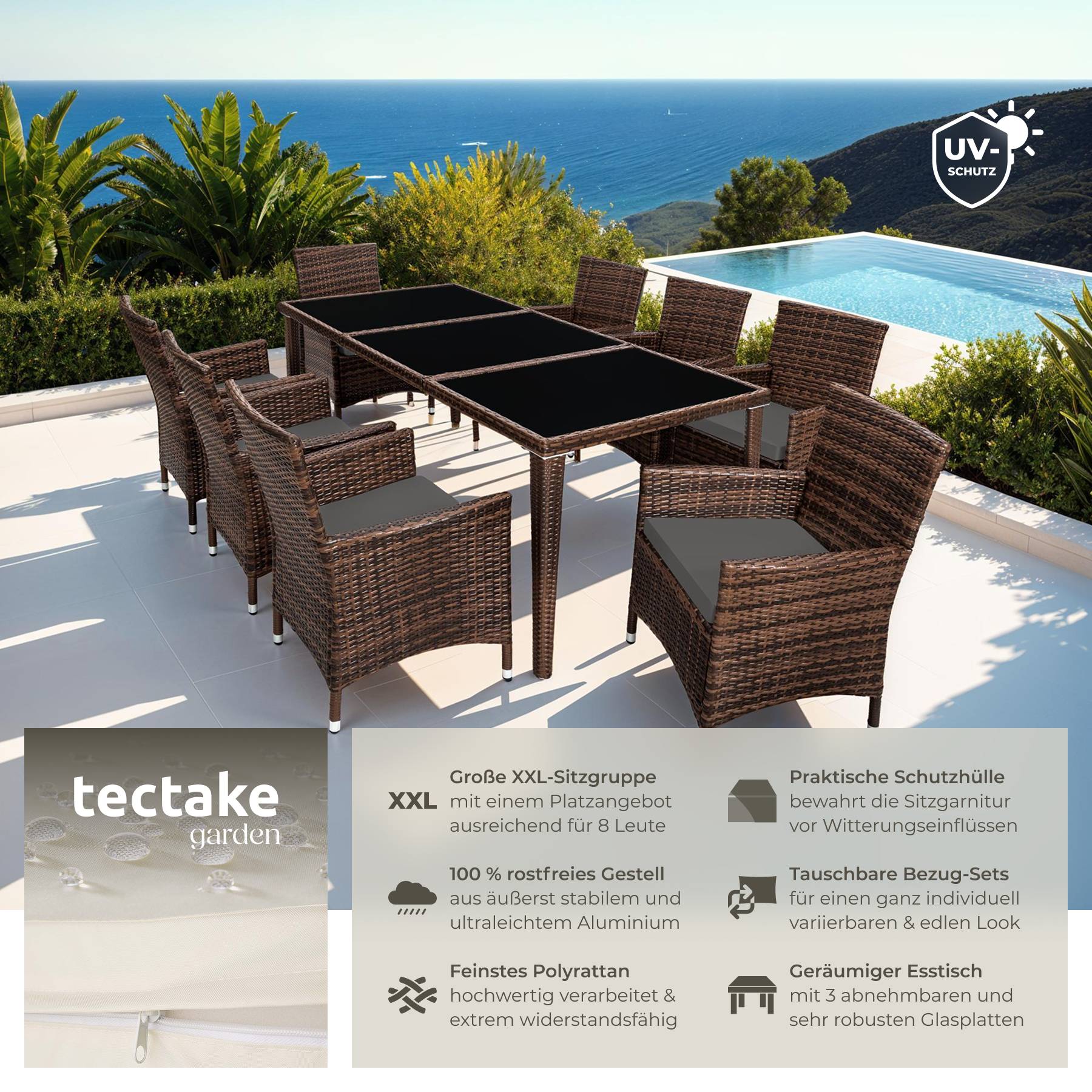 Rattan Sitzgruppe Menorca