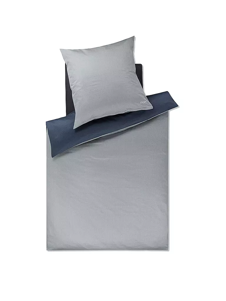 JOOP Satin Bettwäsche 70x90cm/140x200cm MICRO PATTERN Grau/Anthrazit grau