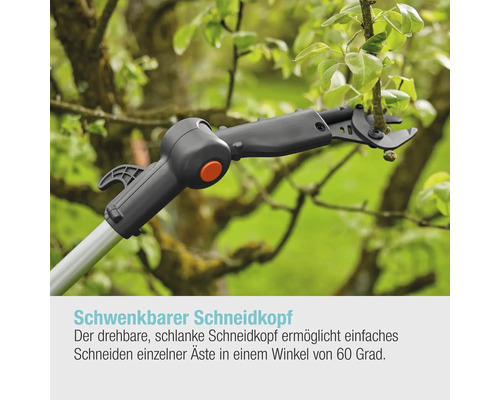 GARDENA HighCut 250/18V P4A accu-boomsnoeier (zonder accu en lader), snijhoogte tot 4 m