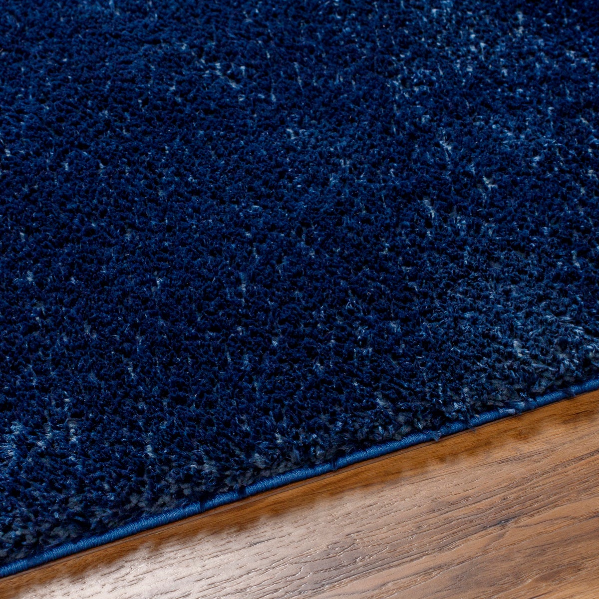 Modern hoogpolig shaggy vloerkleed, donkerblauw, 160x213 cm, CLAIRE