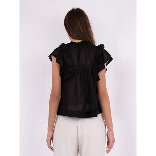 Neo Noir Jayla S Voile Bluse, Black, 34