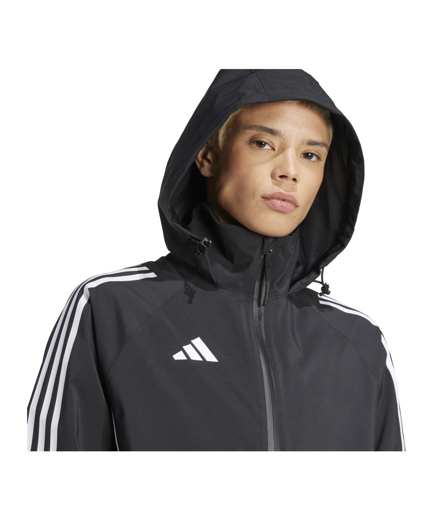 adidas Tiro 24 Regenjacke Damen Schwarz Weiss