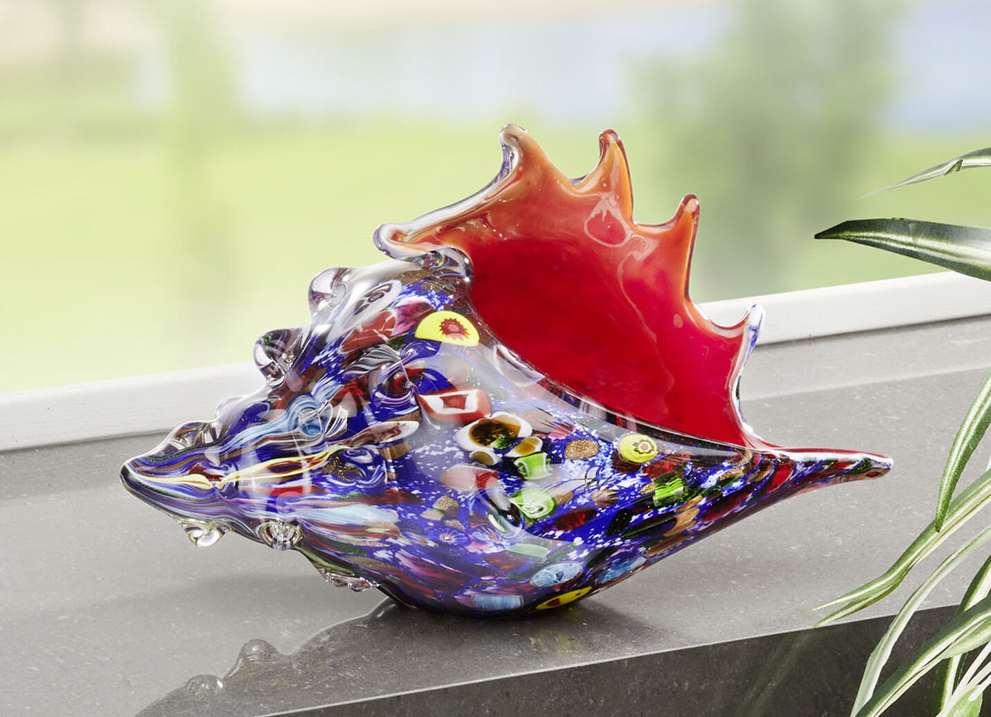 Farbenfrohe Glasfiguren