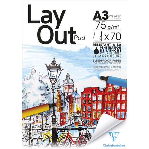 Clairefontaine Layout Block 75 g /qm