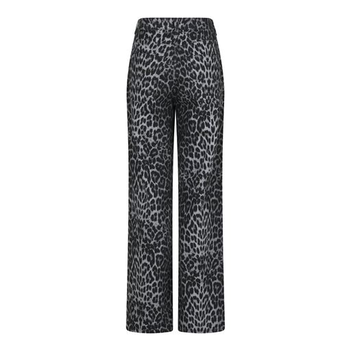 Neo Noir Simona Leopard Bukser, Grey Leopard, 38