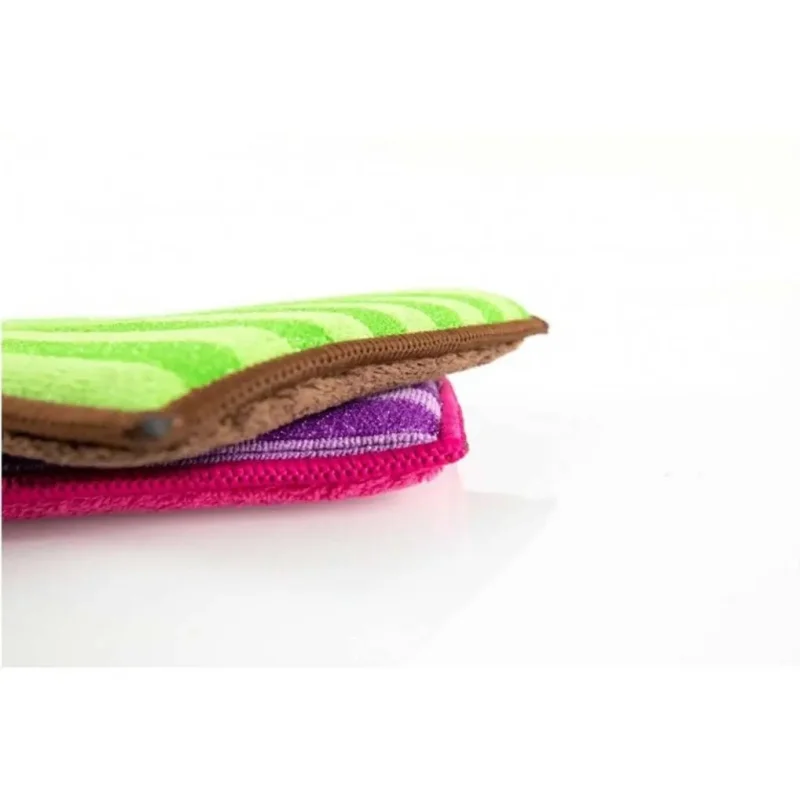 MEMO PAD - Eponge lavable en mousse Vert/marron - 14x20 cm - x2