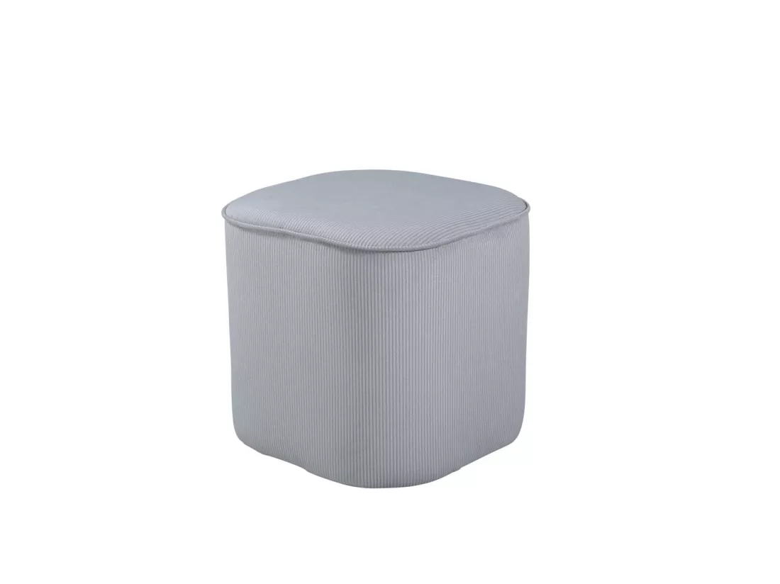 Pouf en Velours Côtelé 