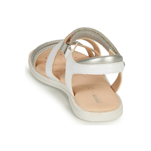 Geox - SANDAL KARLY GIRL - Blanc / Argenté