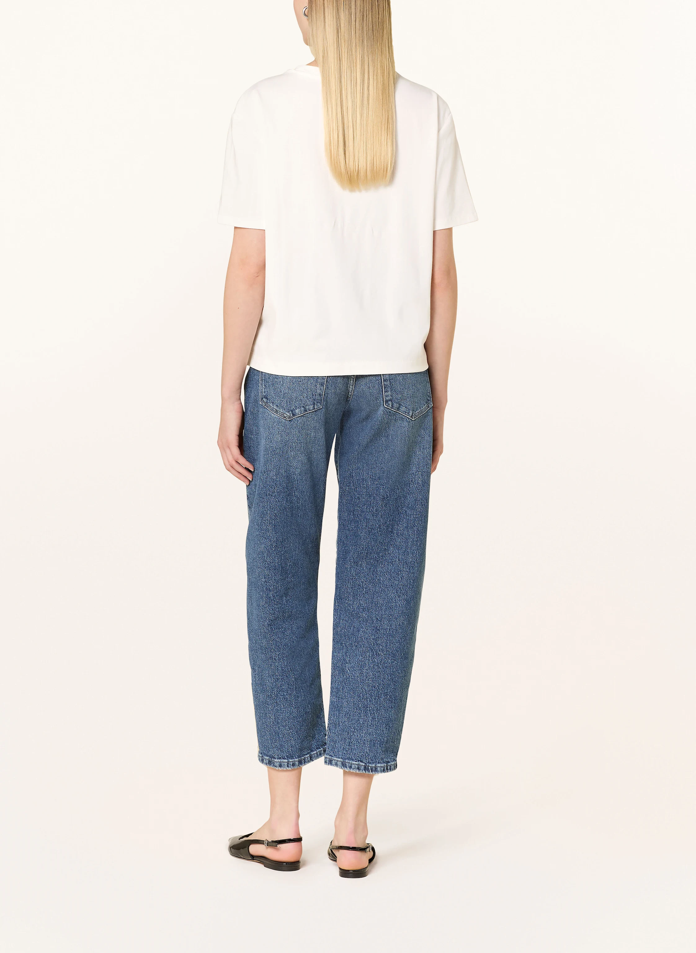 oui T-Shirt mit Schmucksteinen