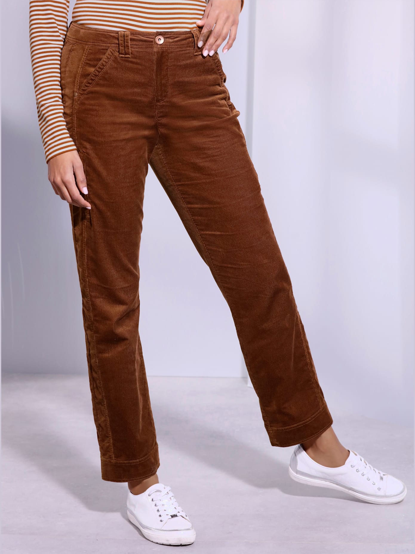 Pantalon velours côtelé coton/modal qualité velours