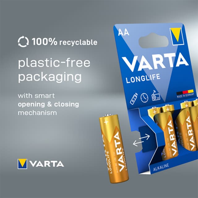 Varta Longlife AA-batterier (8-pak)