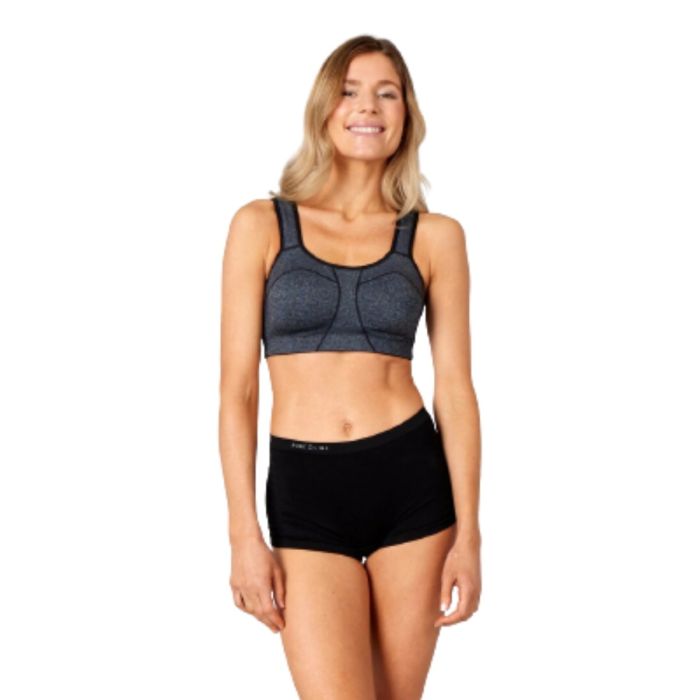PureLime Dame BH Padded Athletic BH Sort