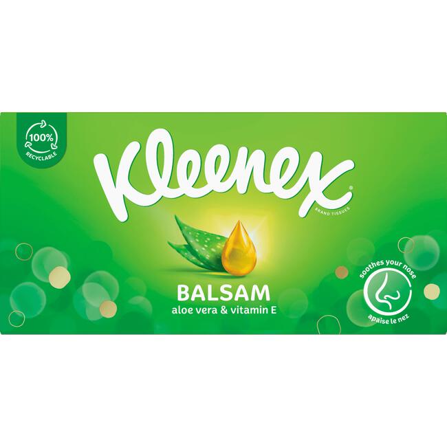 Kleenex Balsam Tissues Box 64 stuks