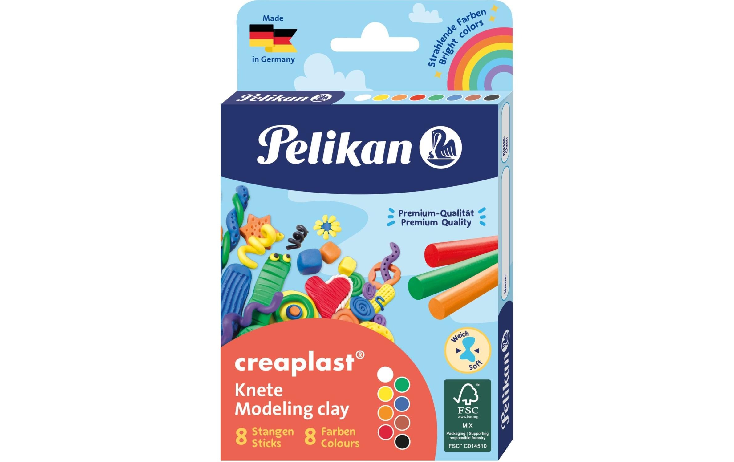 Knetmasse Creaplast 8 FarbenKinderknete in Premium Qualität