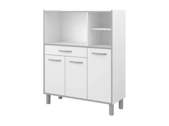 READY Buffet combine de cuisine L 101cm Blanc