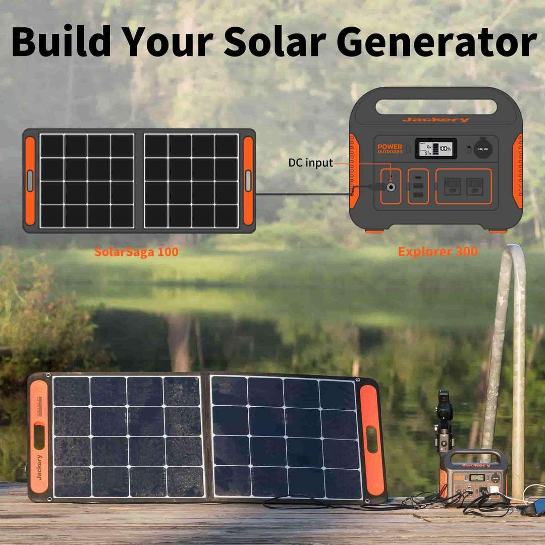 Jackery Solar Generator 300 (Jackery 300 + SolarSaga 100W)
