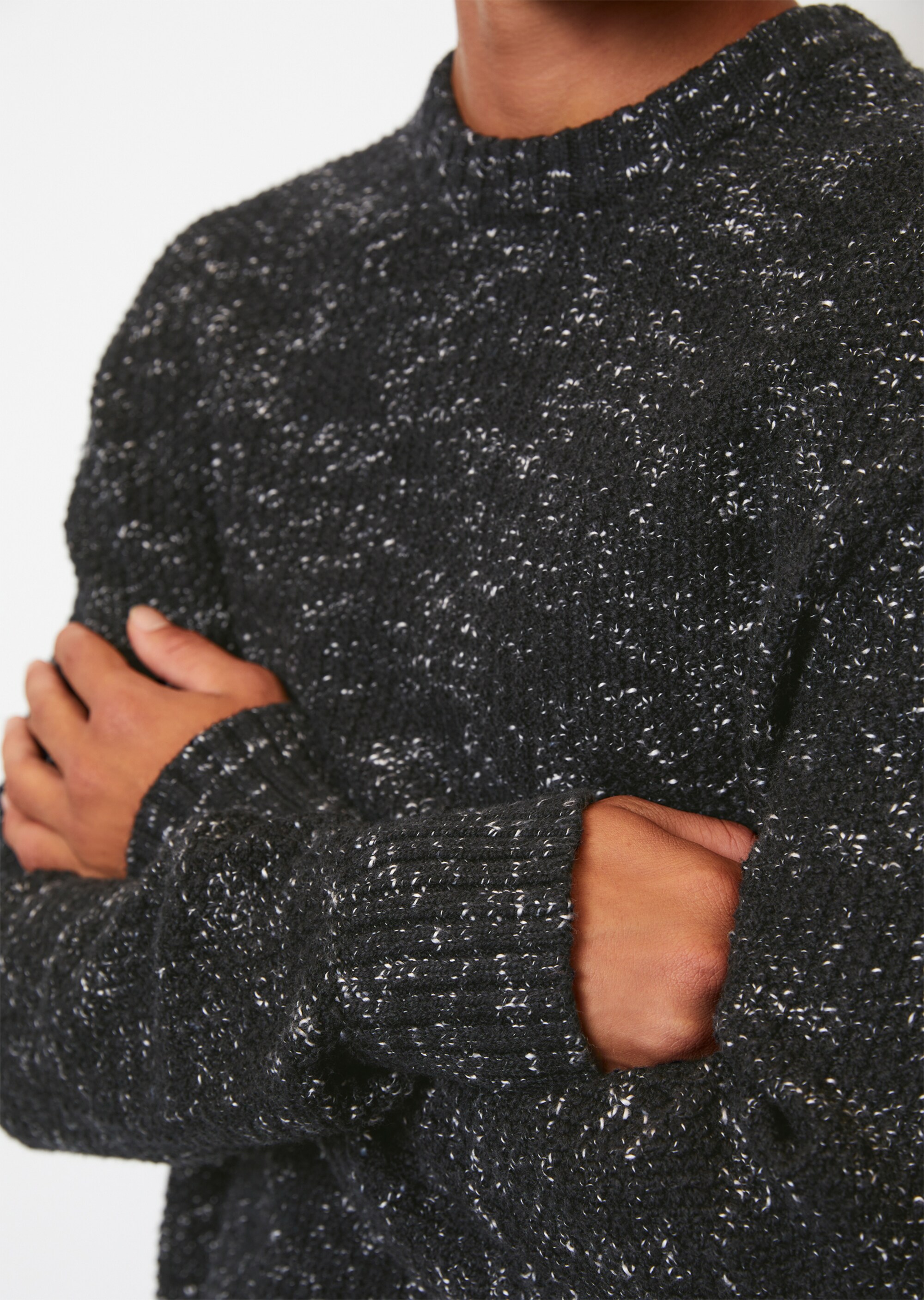 Pullover relaxed mit Mouliné-Struktur