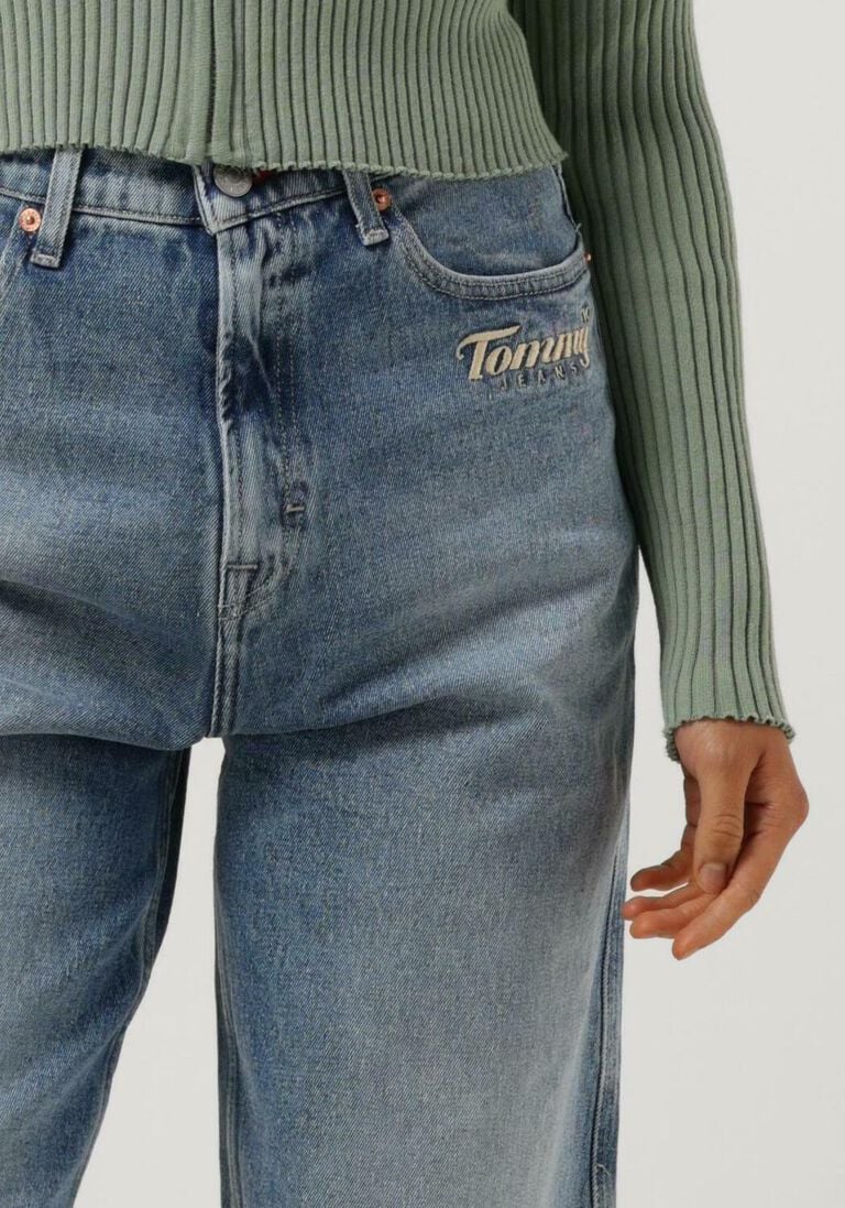 TOMMY JEANS blauwe tommy jeans wide jeans claire high rise wide cf8012