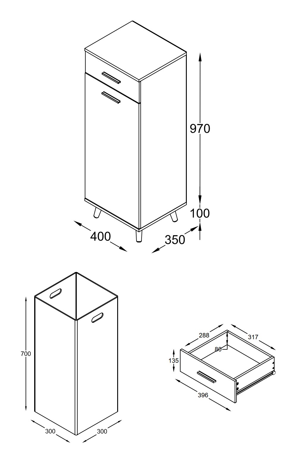VCM Stoff Wäscheschrank Wäschetruhe Wäschebox Wäschekorb Stoffbox Wäsche Landos S