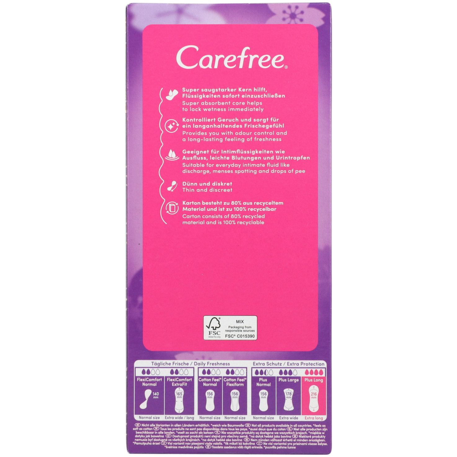 Carefree Plus LongFresh 40 Stück