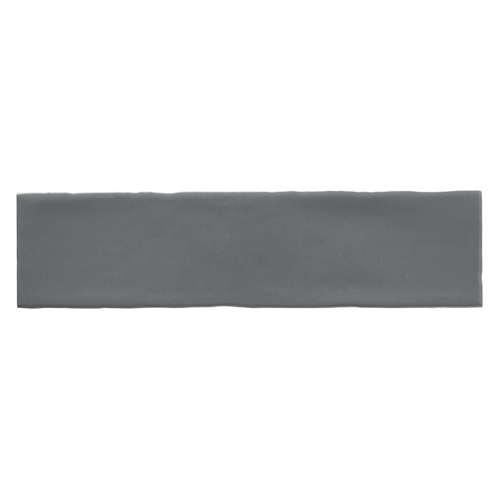 Carrelage mural Vernisse 30,1 x 7,5 cm gris foncé